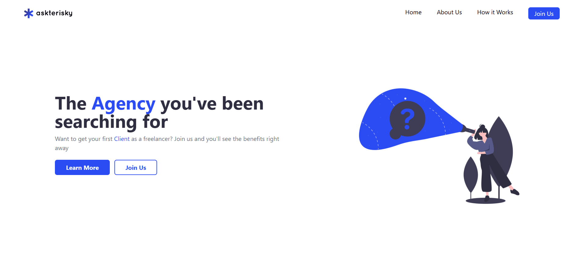 Asterisky Landing Page